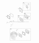 Air Cleaner Diagram and Parts List for 210332-0036-E9  Briggs and Stratton Engine